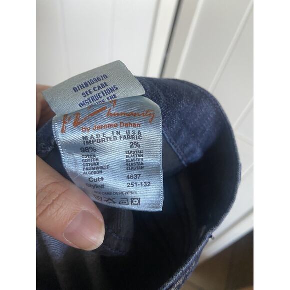 Citizens of Humanity Womens Jeans Sz 31 Hutton 254 Wide Leg‎ High Rise Dark Blue - Picture 7 of 10